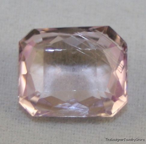 Natural gemstone pink Kunzite 8x10 octagon 3.6ct ku3