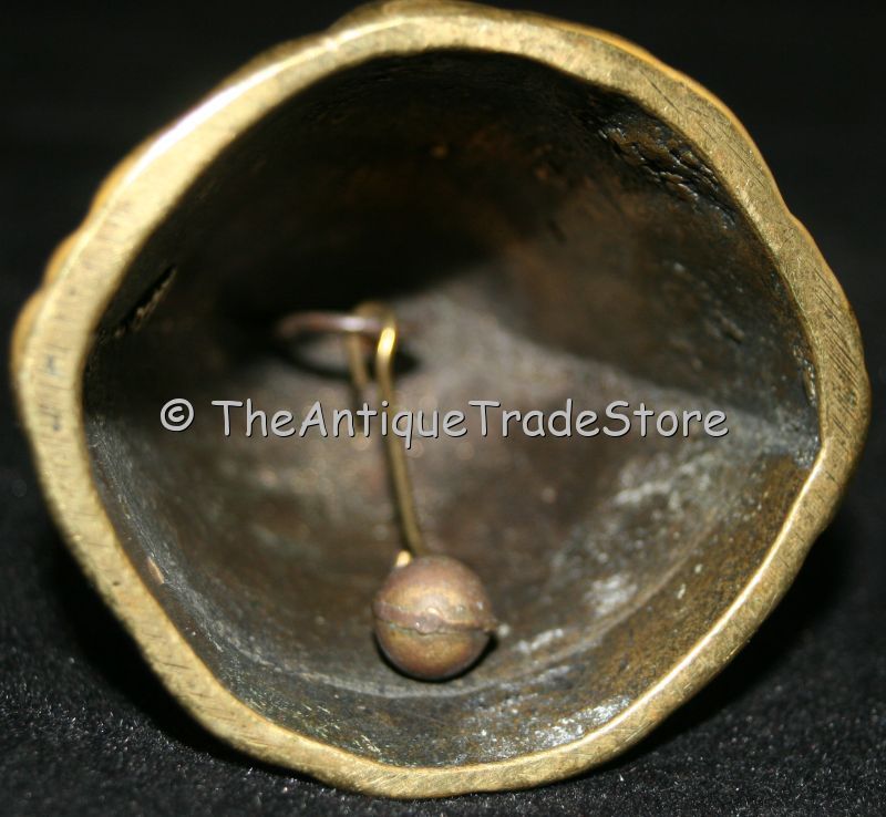 Vintage hot cast brass Lady shaped Bell paperweight