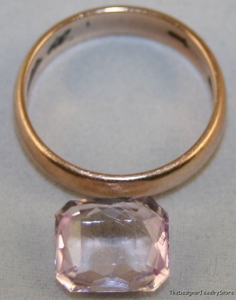 Natural gemstone pink Kunzite 8x10 octagon 3.6ct ku3