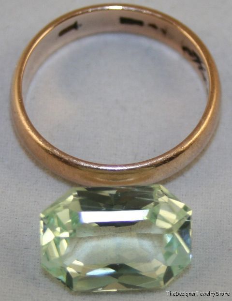 Natural gem green Hiddenite 9.8x14 octagon 6.3ct ku4