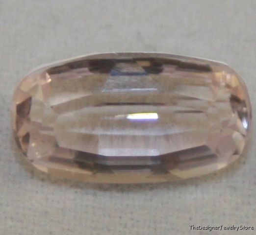 Natural gemstone pink Kunzite 6x11 fancy cut 3ct ku5