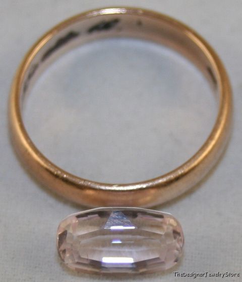 Natural gemstone pink Kunzite 6x11 fancy cut 3ct ku5
