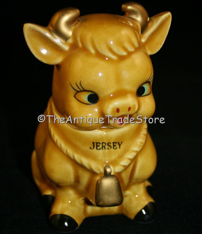 Jersey ceramic Cow shaped small Preserve jar