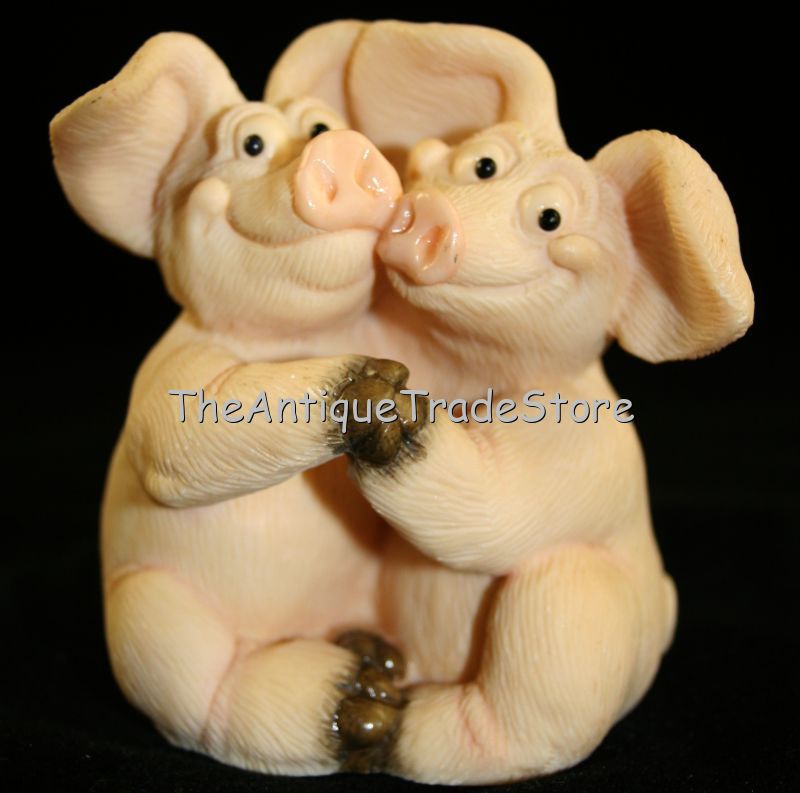 Hand made resin Piggin Together figurine D Corbridge