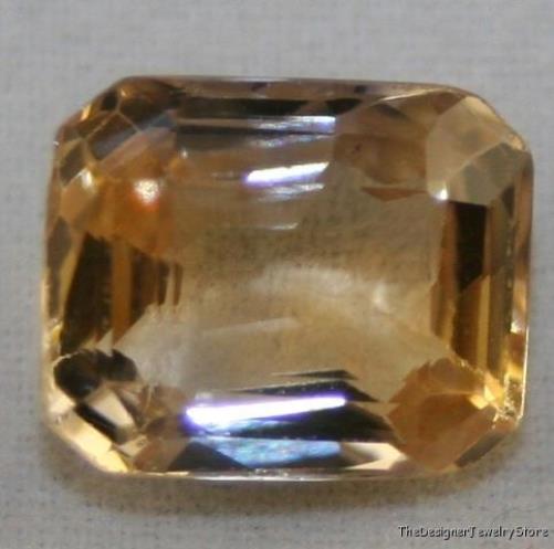 Natural yellow Sapphire 9x11 octagon 6.7ct gem AA sa3