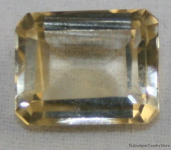 Natural gem yellow Spodumene 9x11 octagon 4.5ct ku9