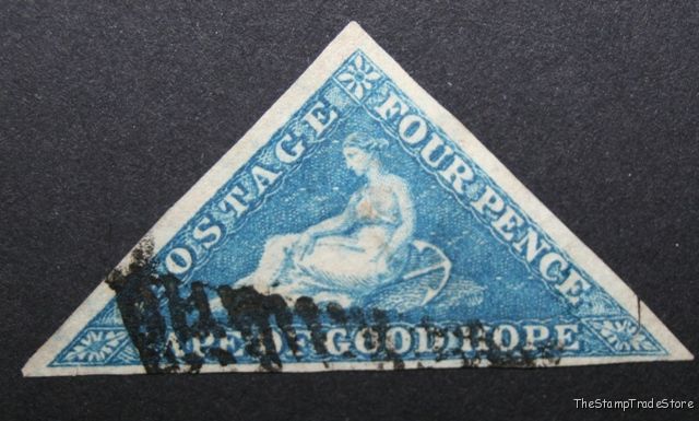 Cape of Good Hope Triangular Stamp 4d 1863-64