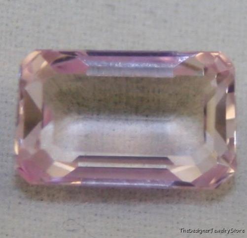 Natural gem pink Kunzite 6.5x10.5 octagon 3.5ct ku10