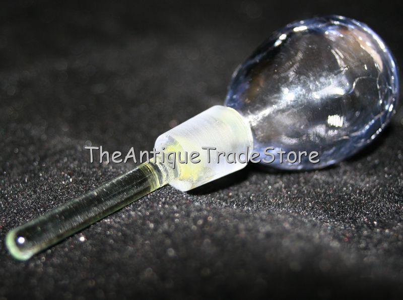 Crackle glass Perfume scent bottle