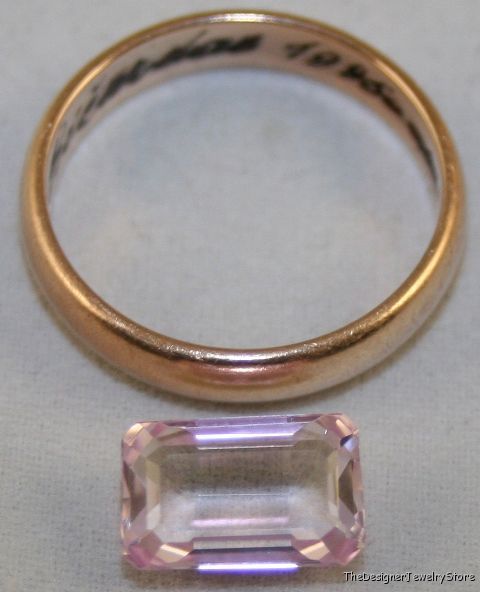 Natural gem pink Kunzite 6.5x10.5 octagon 3.5ct ku10