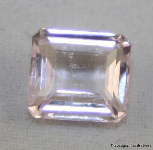 Natural gemstone pink Kunzite 7.5x8 octagon 12.3ct ku12