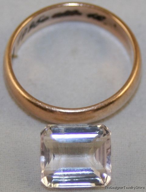 Natural gemstone pink Kunzite 9x10 octagon 4.1ct ku14