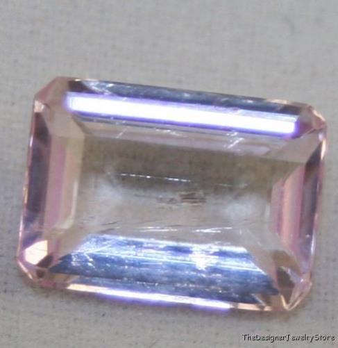 Natural gemstone pink Kunzite 8x11 octagon 3.45ct ku15