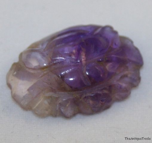 Carved natural 14x19 Amethyst purple cabochon m41