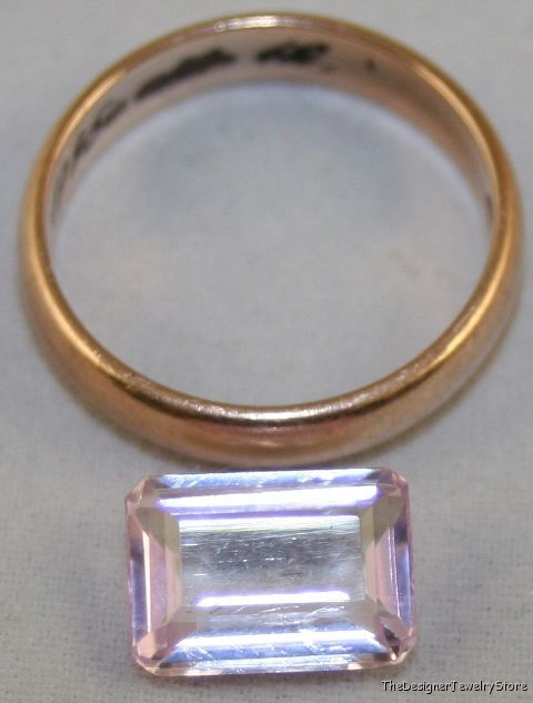 Natural gemstone pink Kunzite 8x11 octagon 3.45ct ku15