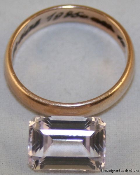 Natural gemstone pink Kunzite 8x11 octagon 5ct ku16