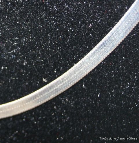 Sterling Silver 3.4mm flat snake chain 18 inches je21