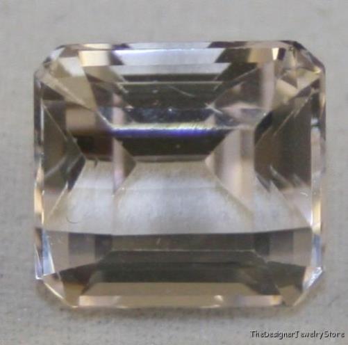 Natural gem white Spodumene 9x10 octagon 5.35ct ku18