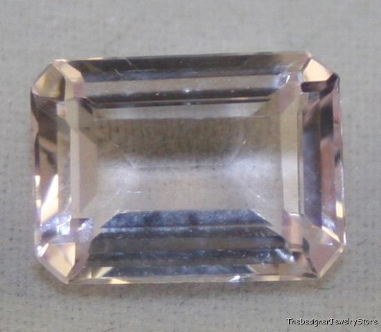 Natural gem pink Kunzite 7.5x10 octagon 3.1ct ku19