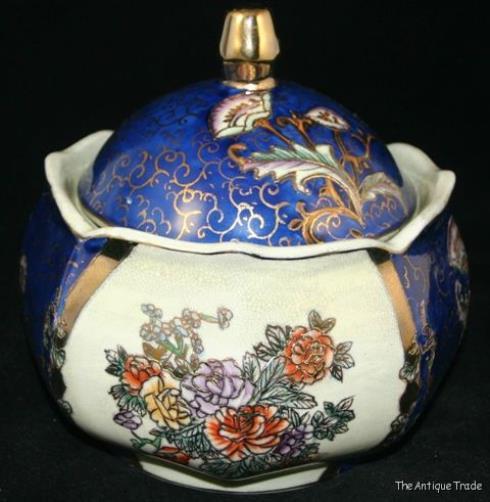 1850 Victorian ceramic Scottish Thistle and English Rose Union large jar