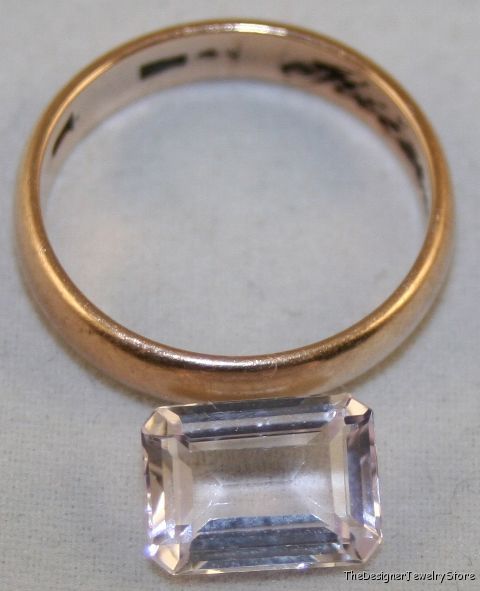 Natural gem pink Kunzite 7.5x10 octagon 3.1ct ku19