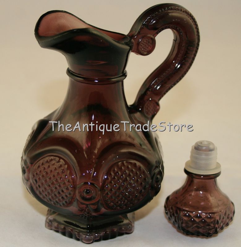 Vintage 1973 Avon Amethyst glass bottle jug