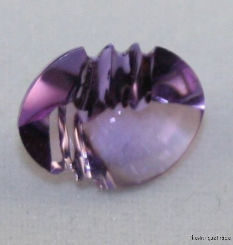 Superb carved Faceted oval 7x9 Amethyst 2.3ct am48