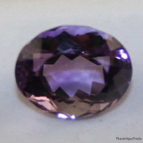 Faceted oval 14x18 Amethyst 17.5ct medium purple am49