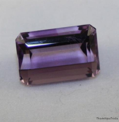 Faceted octagon 10x15 Amethyst 8ct light purple am50