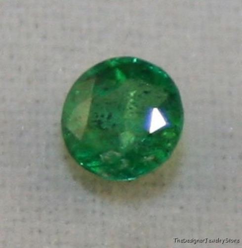 Natural Emerald 3.75mm round 0.2ct faceted AA gem em2