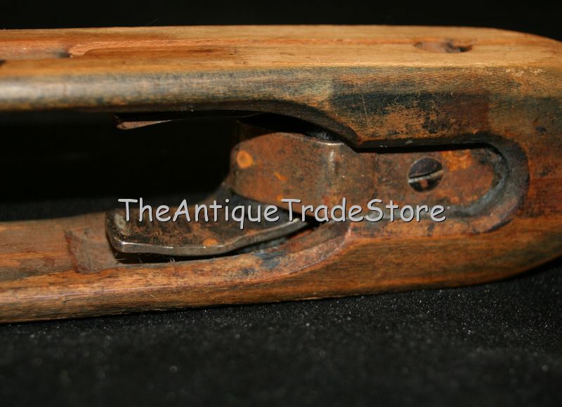 Antique industrial power Loom weaving wood Shuttle