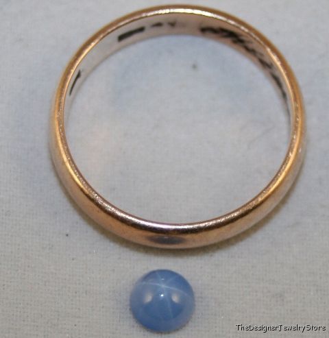 Lab grown blue Star Sapphire 5mm round gem 0.65ct sa35