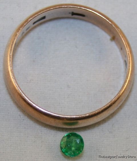 Natural Emerald 3.75mm round 0.2ct faceted AA gem em2
