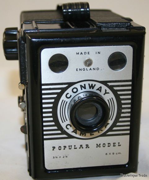 Vintage Conway Popular Model photo camera made in England with case