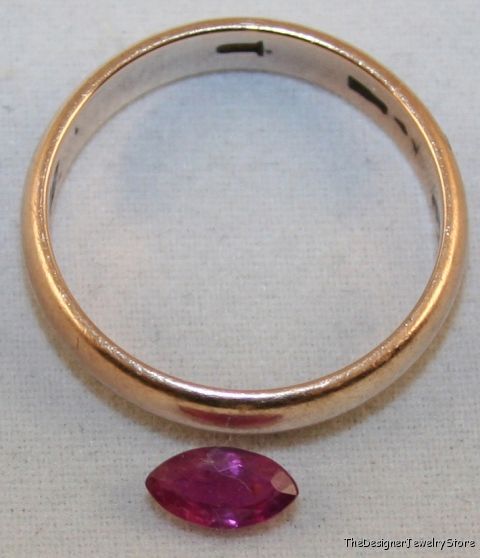 Natural Ruby 3.5x7 marquise faceted 0.5ct gemstone ru21