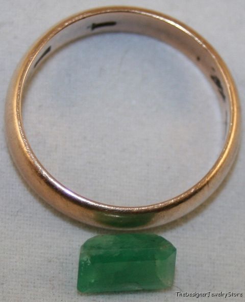 Natural Emerald 4.6x8 octagon 1.35ct faceted A gem em4