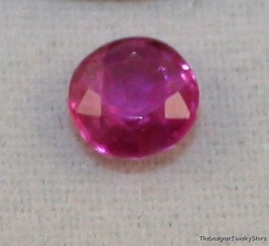 Natural Ruby 4mm round faceted 0.3ct gemstone ru23