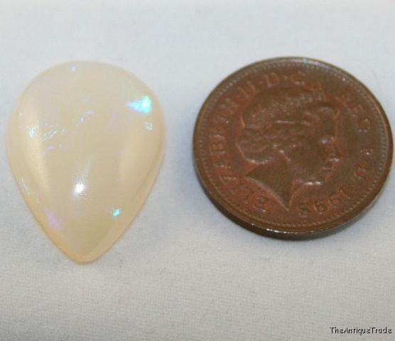 Natural Opal gemstone cabochon AAA 16x21 13ct pear op4