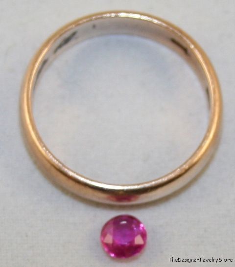 Natural Ruby 4mm round faceted 0.3ct gemstone ru23