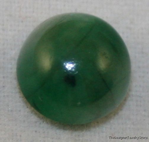 Natural Emerald 7.8mm round cabochon 1.9ct gemstone em6