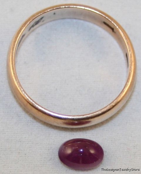 Natural Ruby 5x7 oval cabochon 1.3ct gemstone ru25