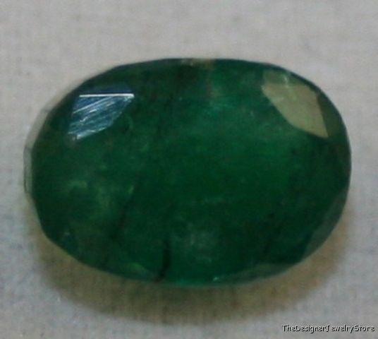 Natural Emerald 6x8 oval 1.75ct native cut A gem em7