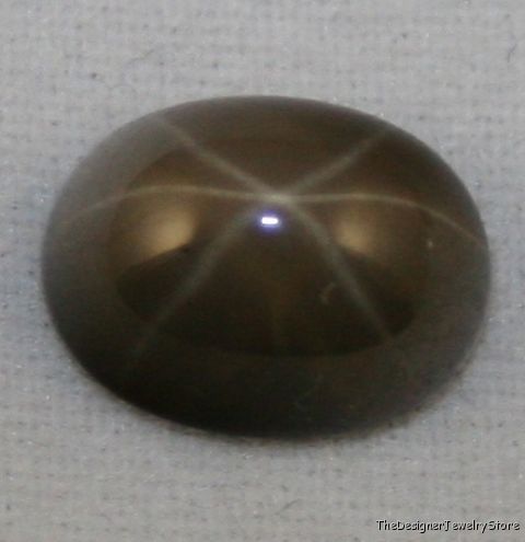 Lab grown black Star Sapphire 7x9 oval 2.4ct gem sa40