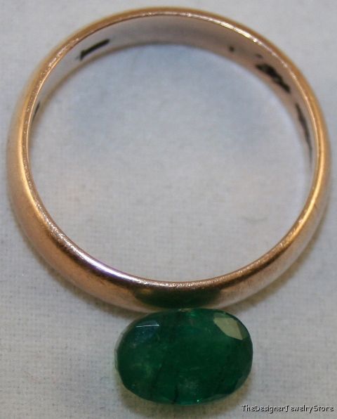 Natural Emerald 6x8 oval 1.75ct native cut A gem em7