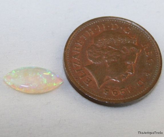 Natural Opal gemstone cabochon AAA 6x12 marquise op6
