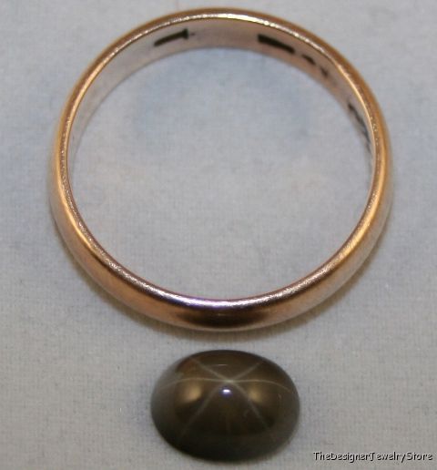 Lab grown black Star Sapphire 7x9 oval 2.4ct gem sa40