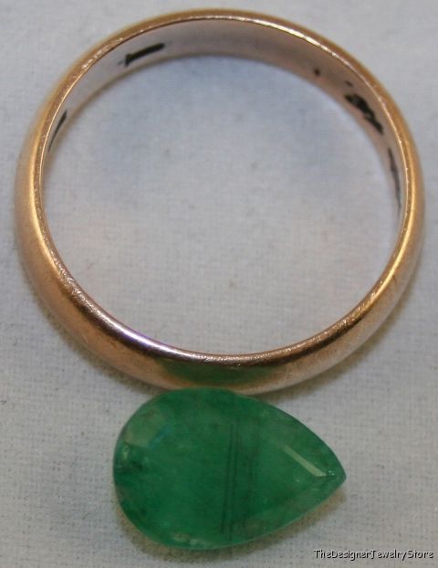 Natural Emerald 7.8x11 pear 2.25ct faceted A gem em9