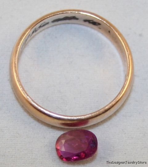 Natural Ruby 5x7 oval faceted 1.1ct gemstone ru28