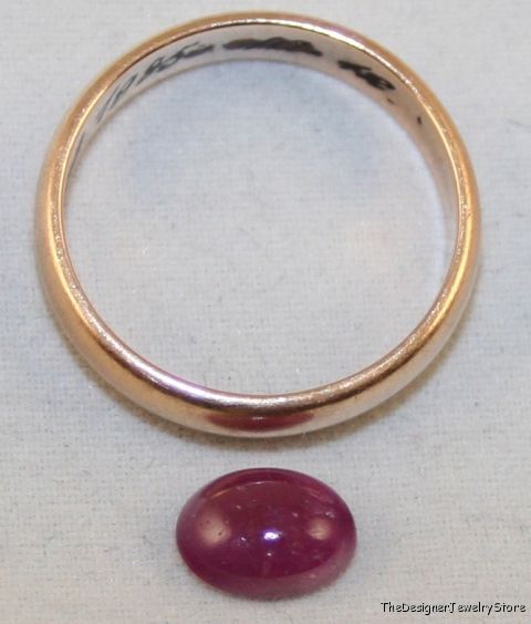 Natural Ruby 6x8 oval cabochon 1.7ct gemstone ru29
