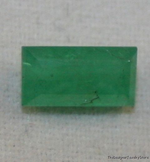 Natural Emerald 3.5x6.7 octagon 0.65ct faceted A gem 12